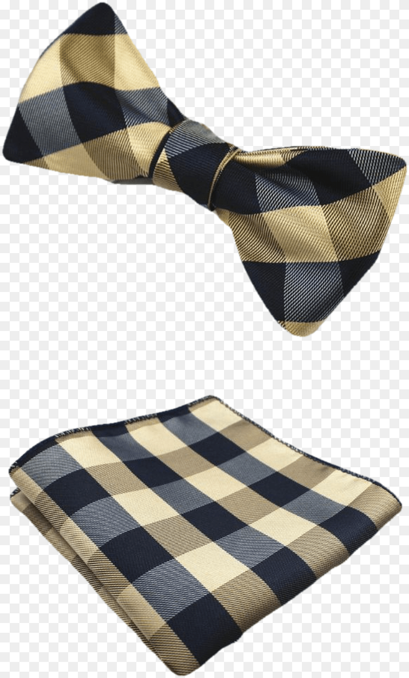 1111x1843 Gold And Blue Bow Tie And Pocket Square Bow Tie, Accessories, Formal Wear, Necktie, Bow Tie Transparent PNG