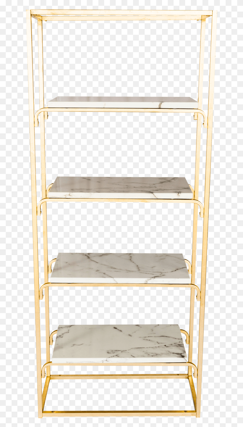 664x1413 Gold And Marble Bookshelves Shelf, Chair, Furniture, Stand HD PNG Download