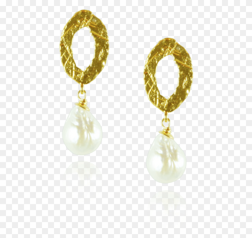 450x733 Gold And White Pearl Drop Earrings Earrings, Accessories, Accessory, Jewelry HD PNG Download