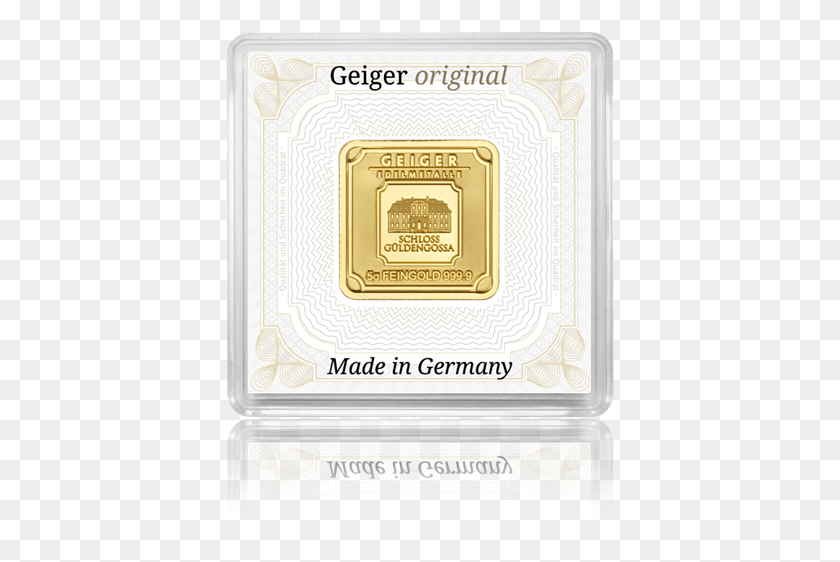 390x502 Gold Bar Geiger Original Gold, Text, Passport, Id Cards HD PNG Download