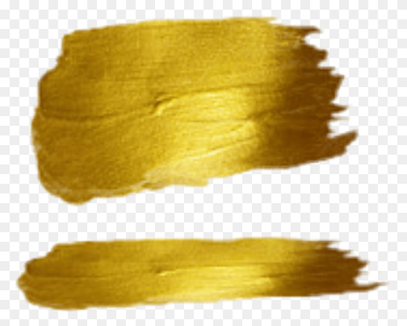 1024x807 Gold Brush Stroke, Sweets, Food, Confectionery HD PNG Download