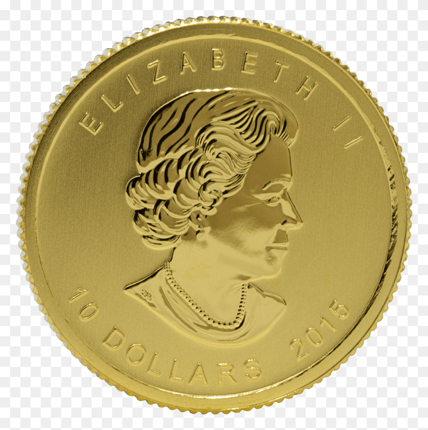 1493x1501 Gold Canadian Polar Bear Amp Cub 14 Oz Cash, Coin, Money, Nickel HD PNG Download