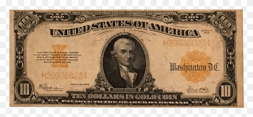 1037x440 Gold Certificates, Money, Dollar, Person HD PNG Download