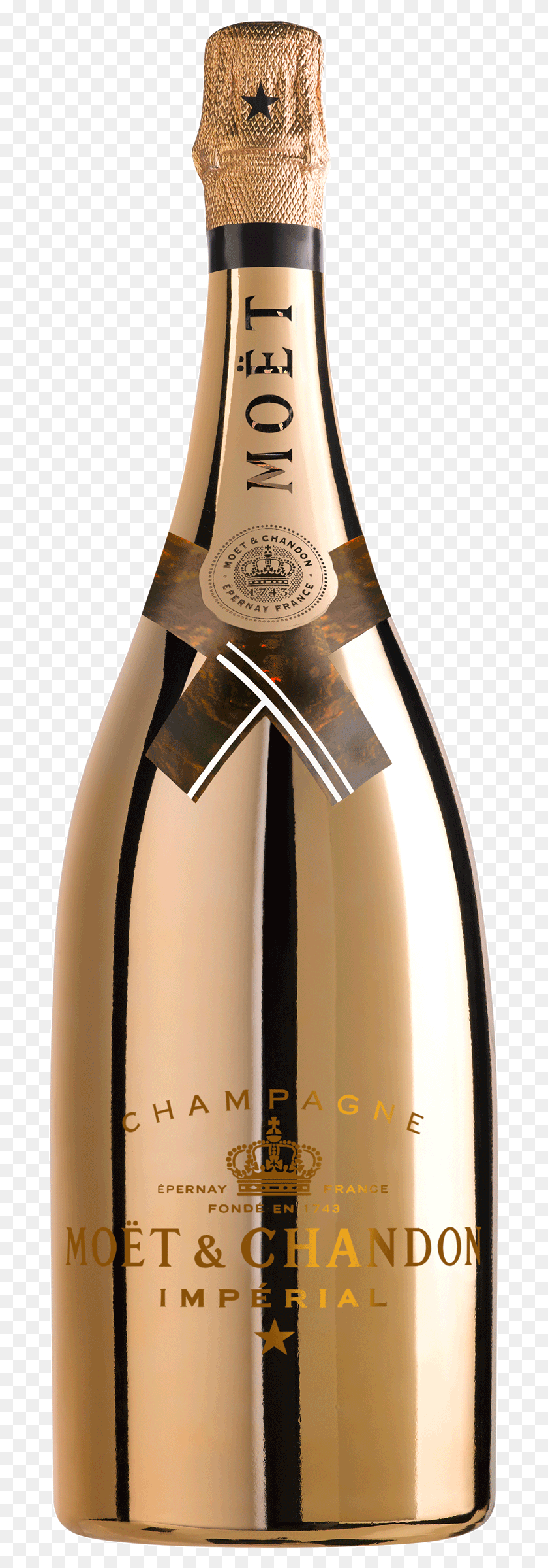 691x2338 Gold Champagne Bottle Moet Chandon Imperial 2018 Bright Night, Alcohol, Beverage, Drink HD PNG Download