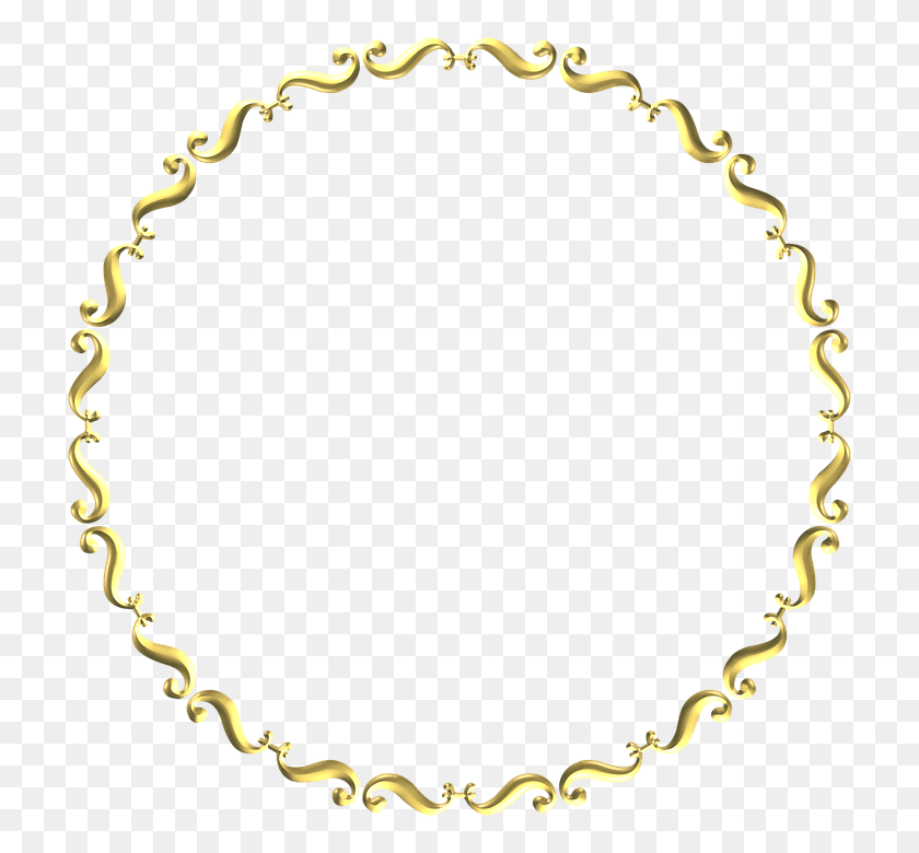 720x720 Gold Circle Frame, Bracelet, Jewelry, Accessories HD PNG Download
