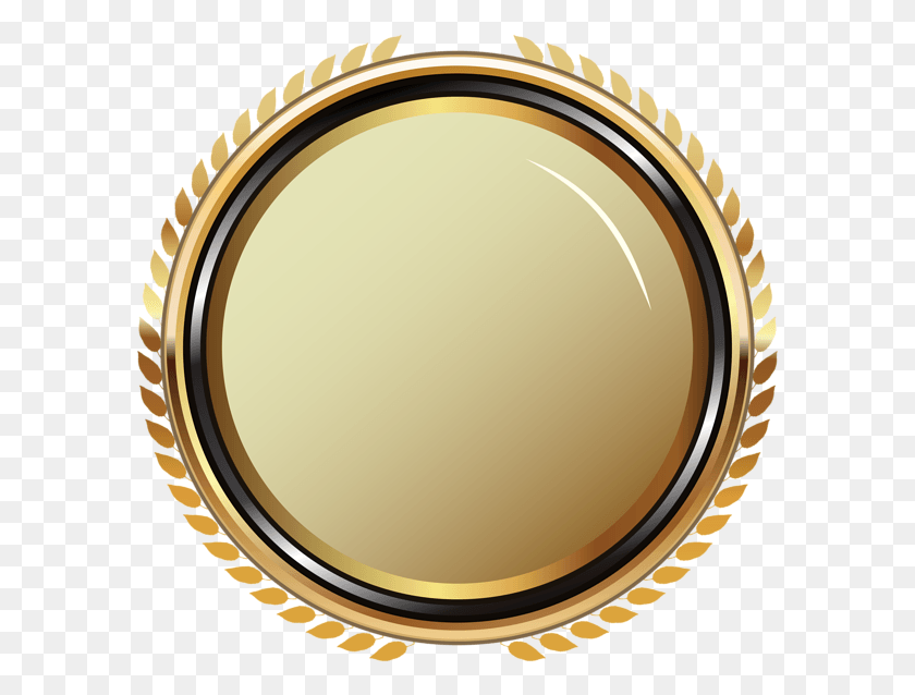 591x578 Gold Clipart Golden Badge, Lamp, Oval HD PNG Download