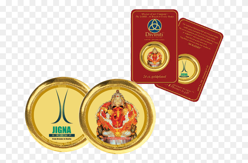 674x491 Descargar Png Monedas De Oro Para Regalos Emblema, Etiqueta, Texto, Pasaporte Hd Png