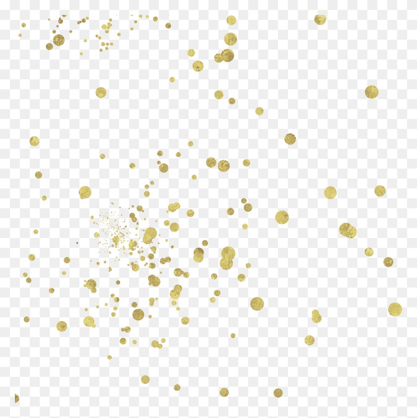 3562x3579 Gold Confetti Overlay Illustration, Paper HD PNG Download