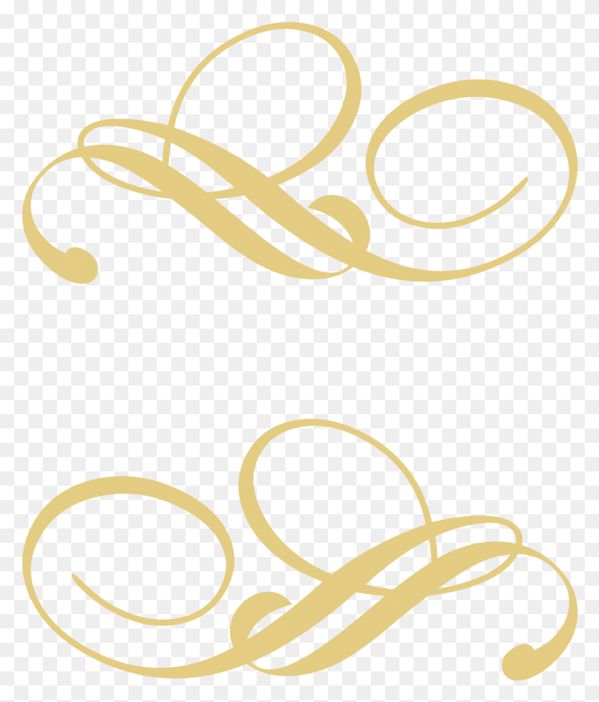 1081x1280 Descargar Png / Líneas Decorativas De Oro Vetor Dourado, Texto, Caligrafía, Escritura A Mano Hd Png