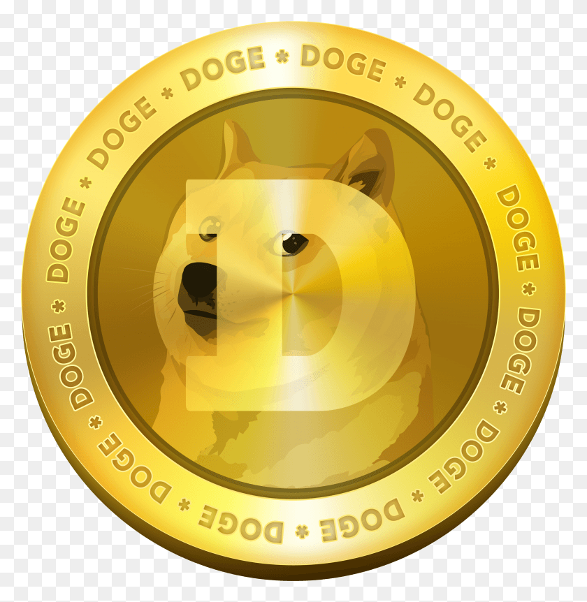 3882x3992 Золотая Медаль Dogecoin Dogecoin, Трофей, Золотая Медаль, Бронза Png Скачать