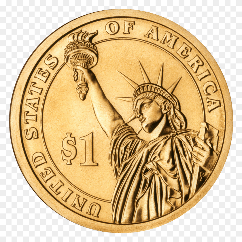 1024x1023 Moneda De Un Dólar De Oro, Dinero, Persona, Humano Hd Png