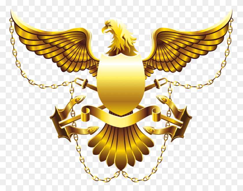 775x600 Gold Eagle Shield High Res Eagle Shield Logo, Emblem, Symbol, Chandelier HD PNG Download