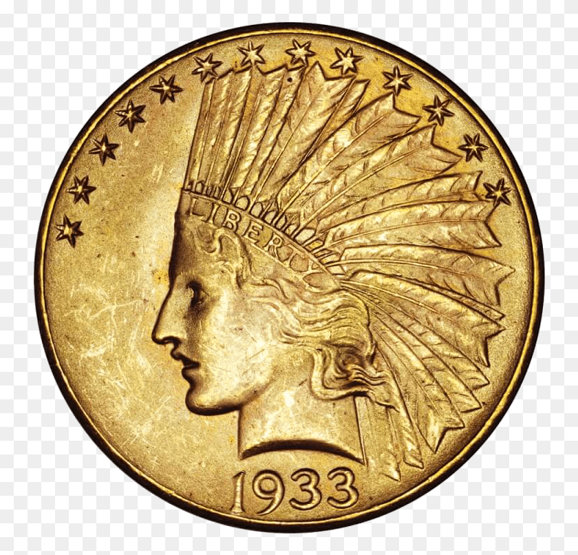 746x746 Gold Eagle Transparent Coin, Money HD PNG Download
