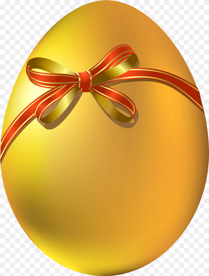 1342x1776 Gold Easter Egg With Red Bow Clipart Images Of Easter Eggs, Easter Egg, Food, Astronomy, Moon PNG