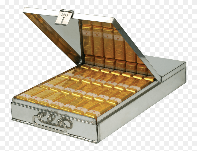 750x583 Gold Exports To Switzerland Explode Due To Allocated Gold Bar Safe, Treasure, Computer Keyboard, Computer Hardware HD PNG Download