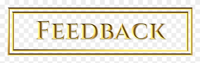 1252x333 Gold Feedback Button Parallel, Text, Number, Symbol HD PNG Download