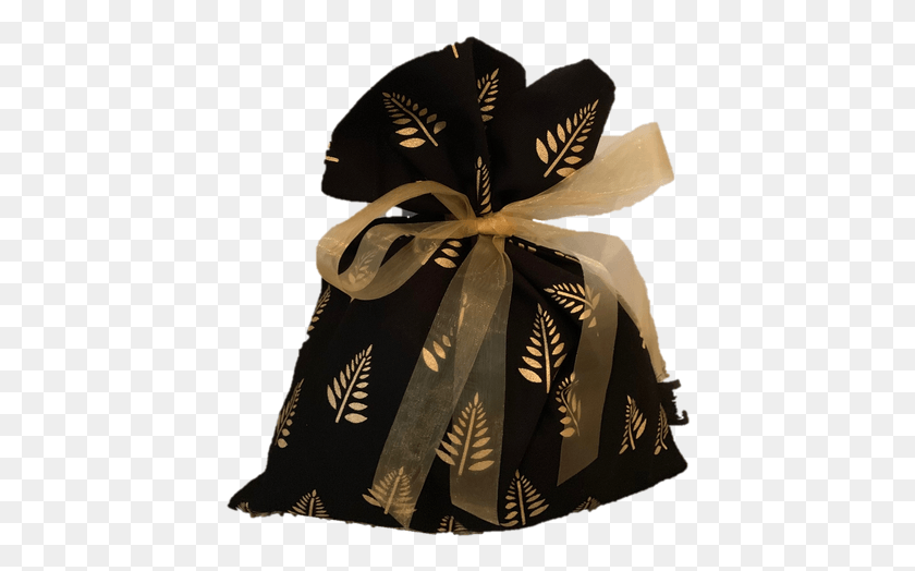 430x464 Gold Fern On Black Background Wrapping Paper, Cushion, Clothing, Apparel HD PNG Download