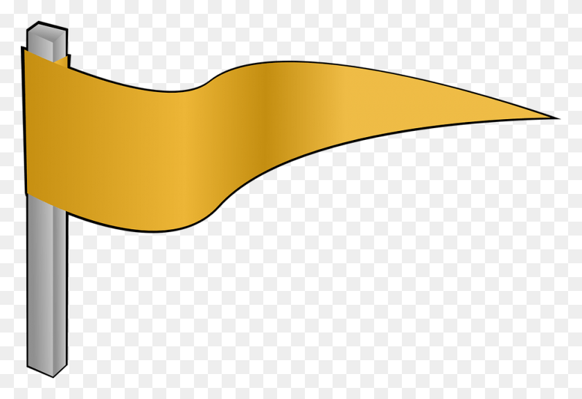 960x636 Gold Flag Yellow Flag Transparent, Axe, Tool, Food HD PNG Download