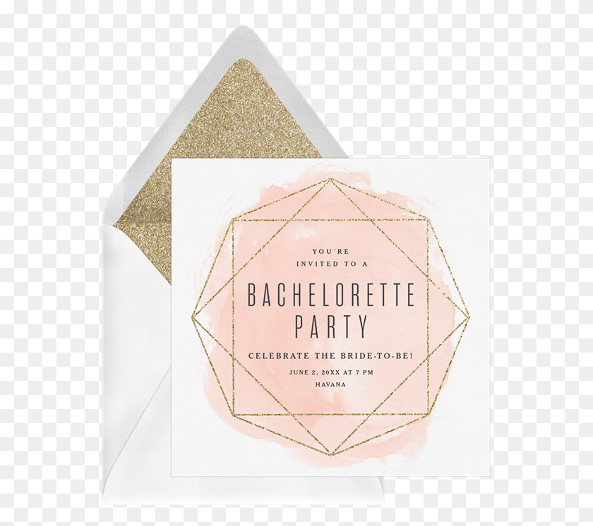 550x686 Gold Glitter Gem By Stacey Meacham Design Llc Greenvelope Triangle, Paper, Envelope HD PNG Download