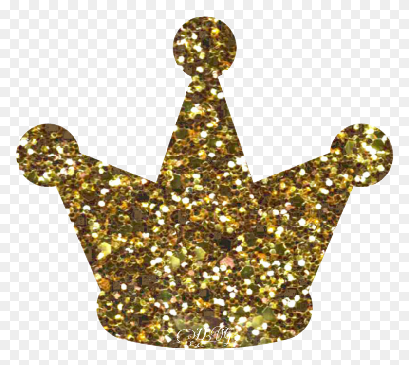 992x880 Gold Glitter Sparkle Crown, Light, Star Symbol, Symbol HD PNG Download