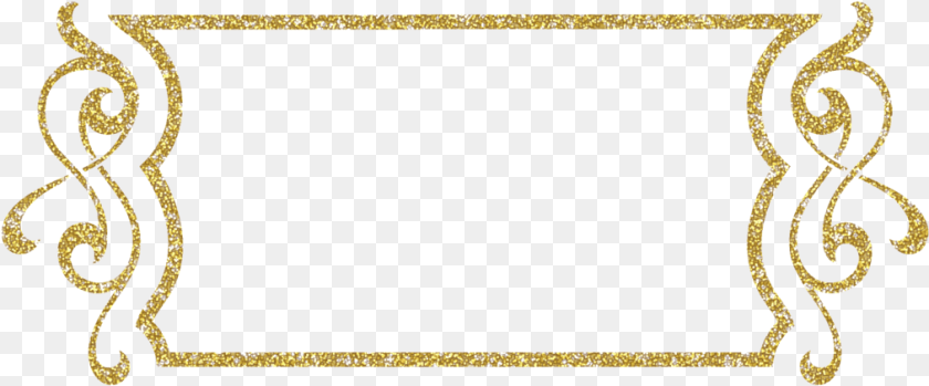 1013x421 Gold Glitters Frame, Blackboard Clipart PNG