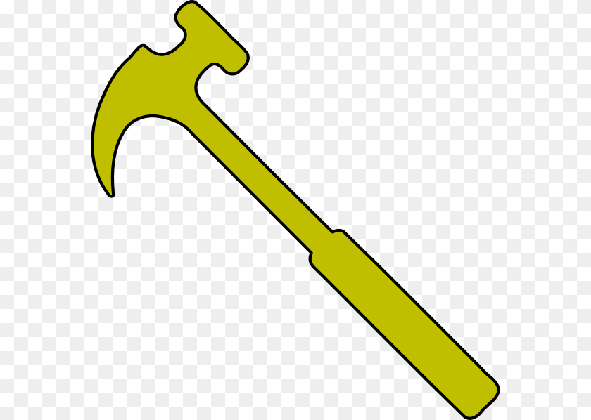 Gold Hammer Clip Art, Smoke Pipe, Device, Tool Sticker PNG