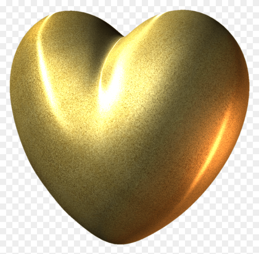 929x910 Gold Heart Clipart Picture Golden Hearts Transparent, Moon, Outer Space, Night HD PNG Download