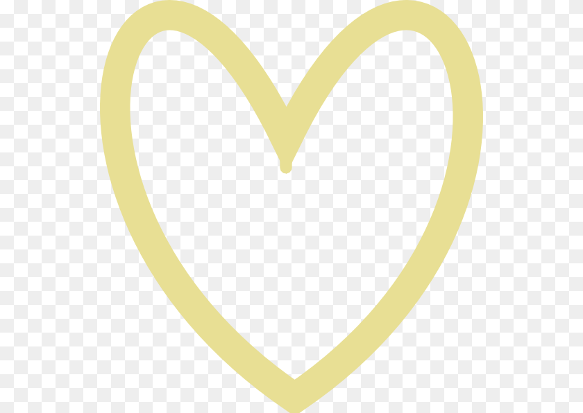 552x596 Gold Heart Outline Clipart Heart Vector Outline Gold, Accessories, Jewelry, Necklace Sticker PNG