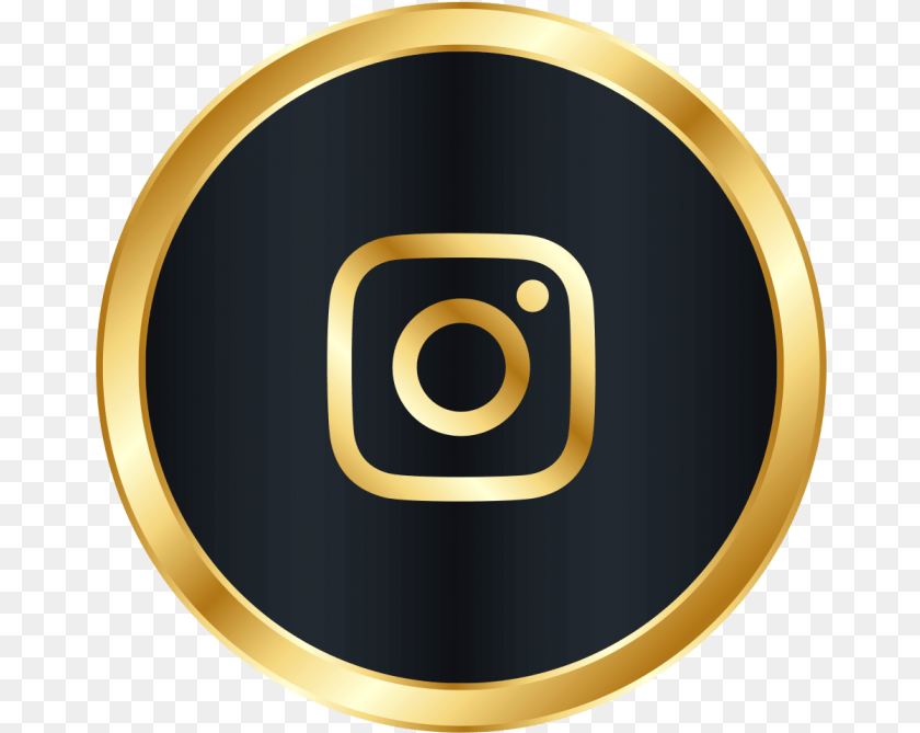 669x669 Gold Instagram Logo Vertical, Disk Transparent PNG