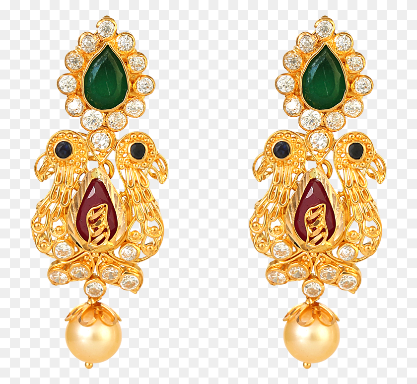 719x713 Gold Jewelry Product Good Gold Earrings Collections Gold Jhumka With Chandbali, Accessories, Accessory, Earring HD PNG Download