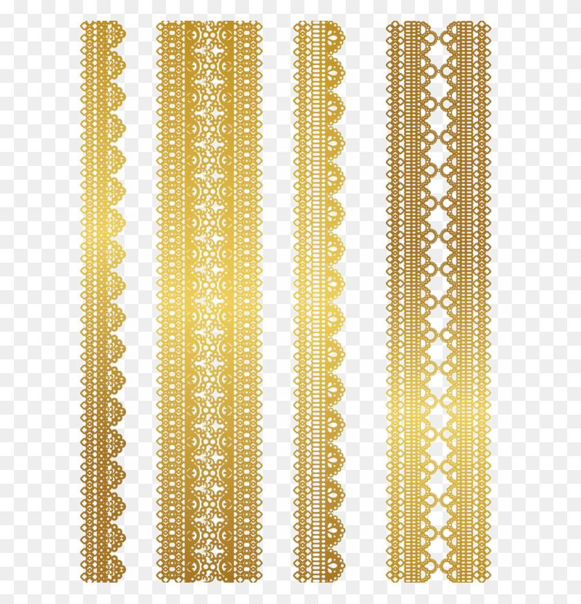 650x814 Gold Lace Pic, Alfombra, Patrón Hd Png