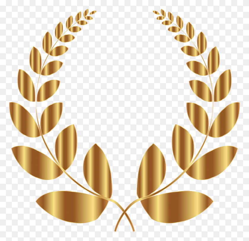 2190x2112 Gold Laurel Wreath 5 No Background Icons Gold Laurel Wreath No Background, Graphics, Floral Design HD PNG Download