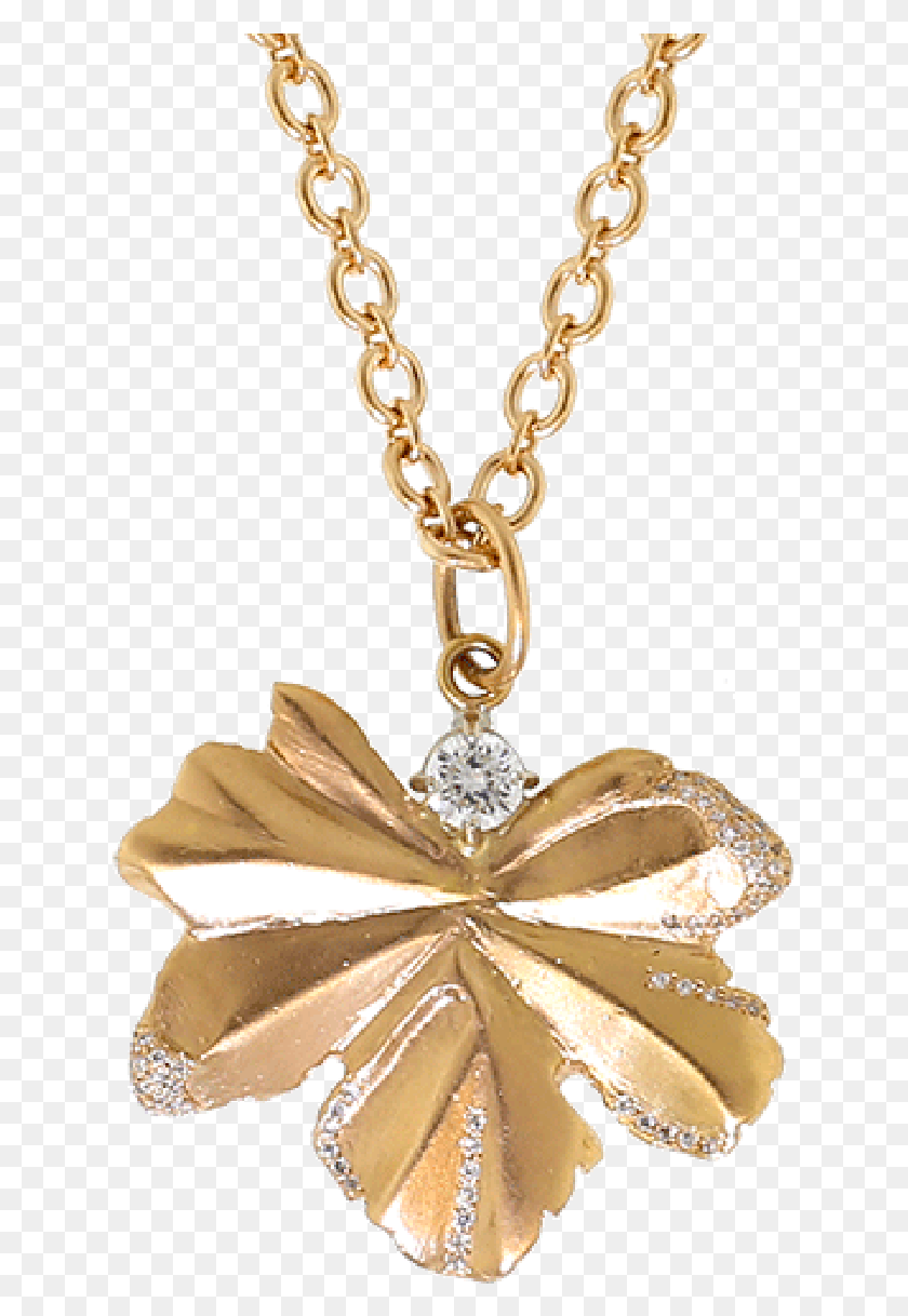 634x1158 Gold Leaf And Diamond Pendant Necklace, Jewelry, Accessories, Accessory Descargar Hd Png