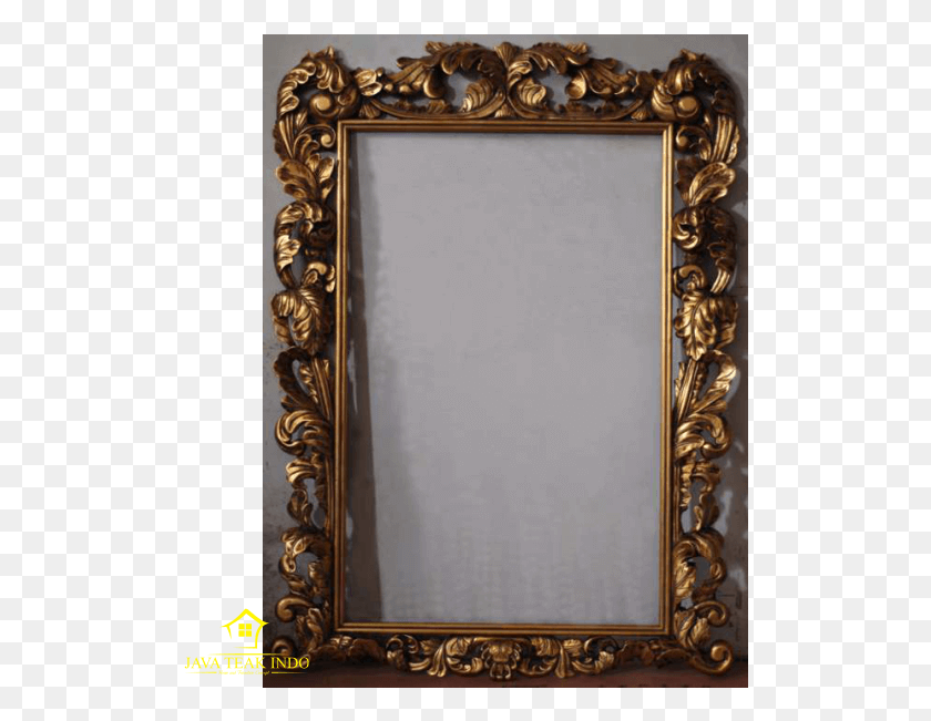 510x591 Gold Leaf Mirror Rahwana Modern Mirror Frame Design, Door HD PNG Download