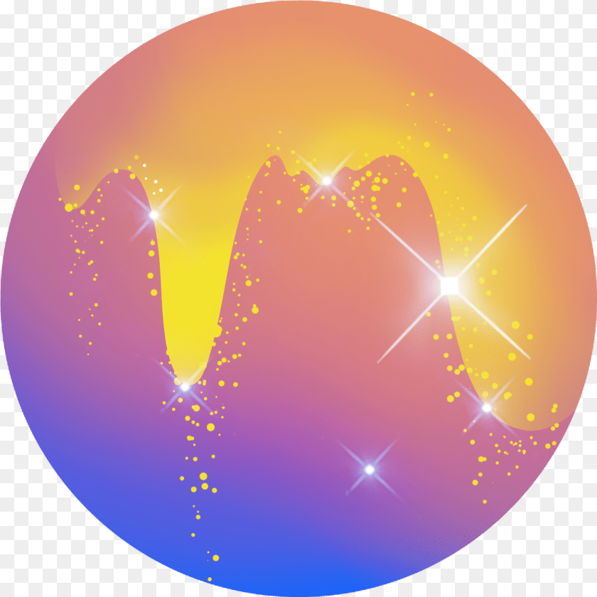 Gold Lens Flare Circle, Sphere, Egg, Food Clipart PNG