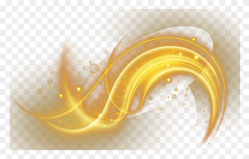 2000x1220 Gold Light Effect, Pattern, Graphics HD PNG Download