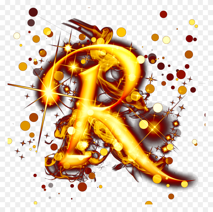 2000x2000 Gold Light Effect Letters Psd And Graphic Design, Bonfire, Flame, Fire HD PNG Download
