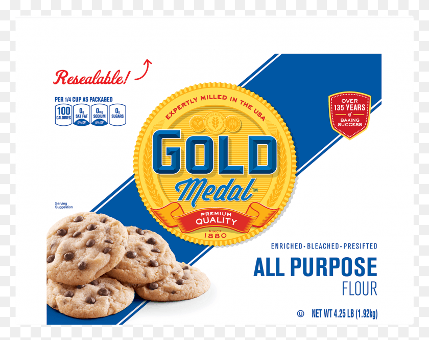 1801x1397 Gold Medal All Purpose Flour Resealable Bag Gold Medal Flour Recall, Food, Bread, Cracker HD PNG Download