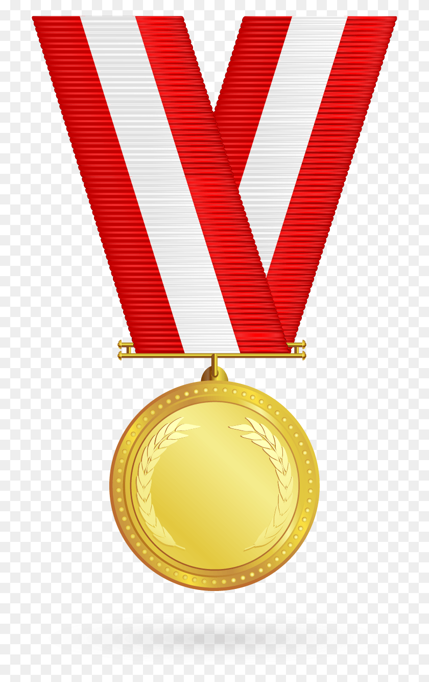 725x1274 Gold Medal Free Images Clipart Transparent Medal Vector, Gold, Trophy, Clock Tower HD PNG Download