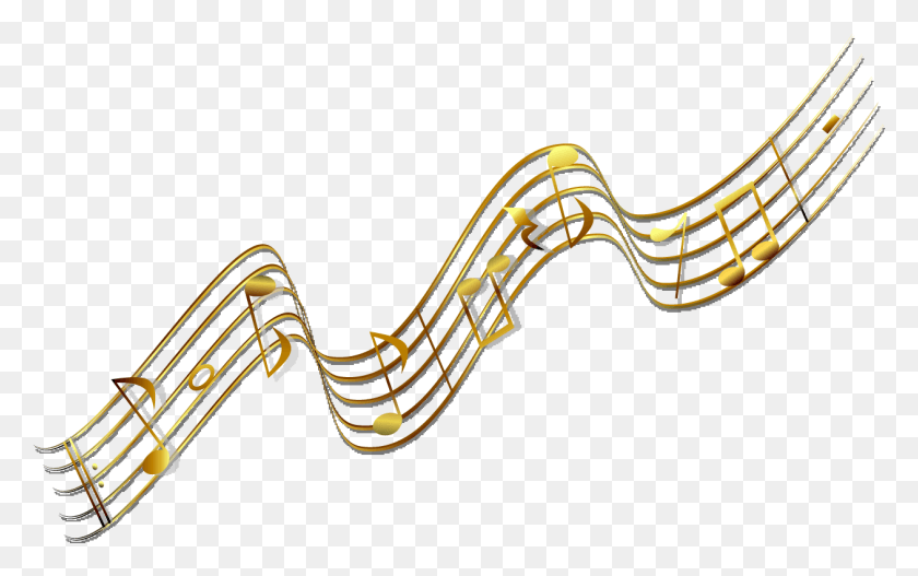1261x756 Gold Music Notes Transparent Background Public Domain Music Notes, Building, Housing, Light HD PNG Download
