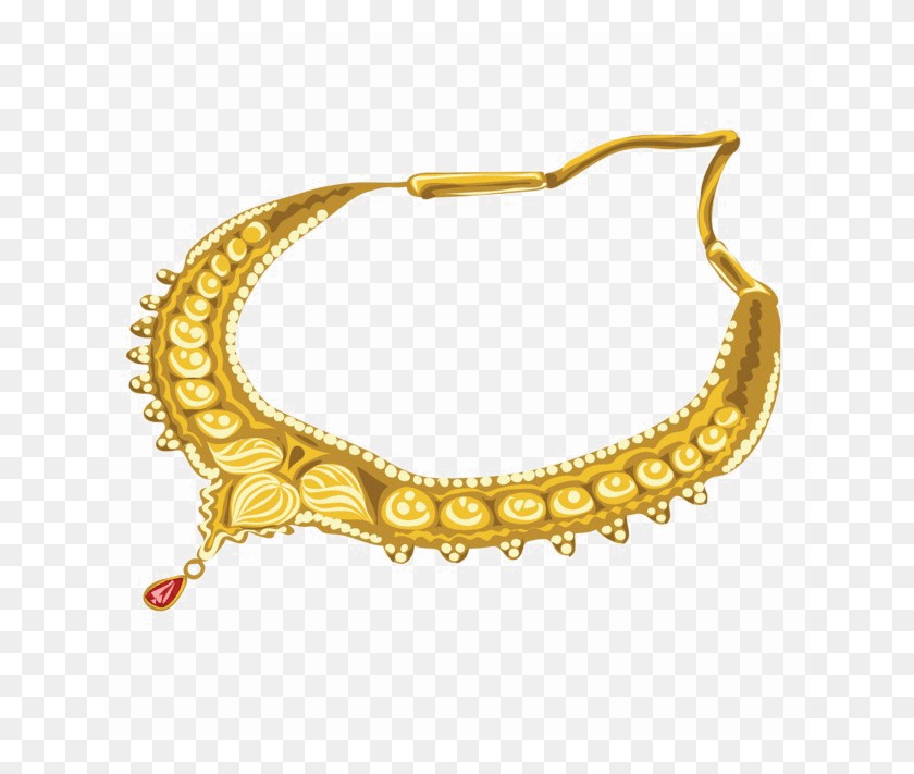 650x651 Gold Necklace Transparent Image Necklace, Bracelet, Jewelry, Accessories HD PNG Download