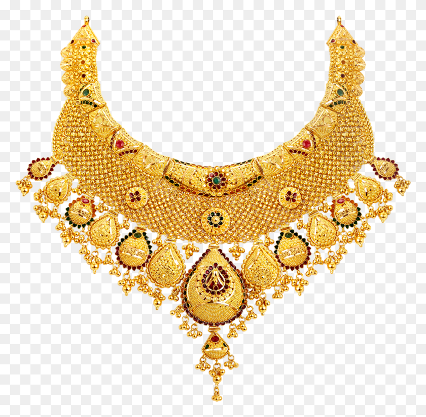 1097x1075 Gold Necklace Transparent Kolkata Gold Necklace Design, Jewelry, Accessories, Accessory HD PNG Download