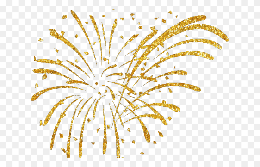 640x480 Gold New Year Clip Art, Nature, Outdoors, Night HD PNG Download