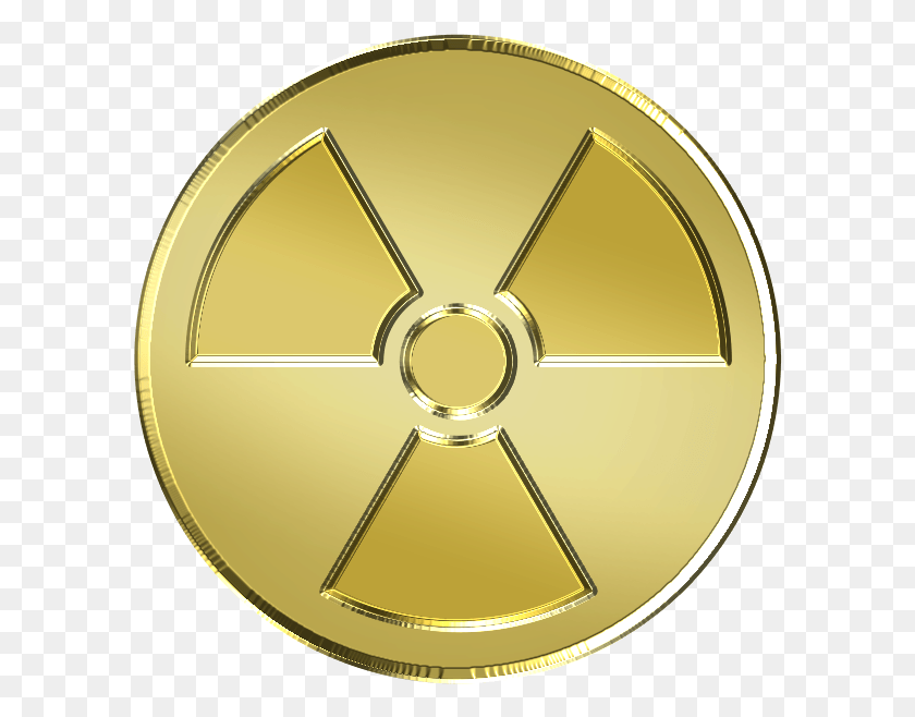 596x598 Золотая Ядерная Медаль Вещь От Omegahunter Золотая Ядерная Бомба, Броня, Щит Hd Png Скачать