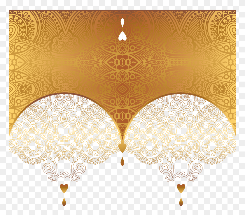 1889x1644 Gold Ornament Euclidean Vector Luxury Card Clipart Encapsulated Postscript, Pattern, Chandelier, Lamp HD PNG Download