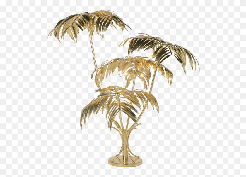 526x546 Gold Palm Tree Floor Lamp, Plant HD PNG Download