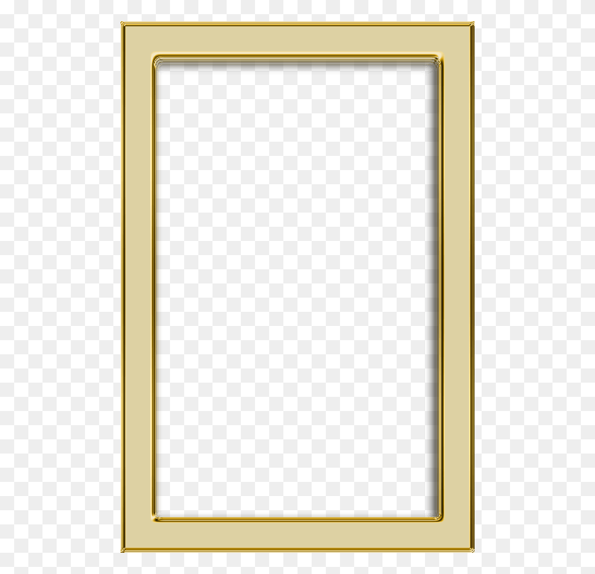 500x750 Gold Picture Frame Golden Photo Frame, Phone, Electronics, Mobile Phone HD PNG Download