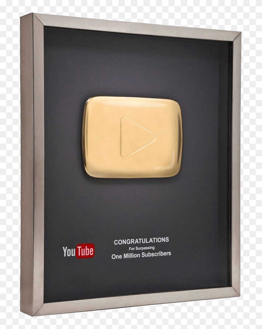 721x993 Gold Play Button Clipart Golden Play Button Price, Monitor, Screen, Electronics HD PNG Download