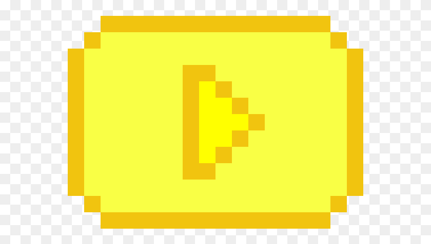 577x417 Gold Play Button Photos Odd 1s Out Pixel Art, First Aid, Pac Man, Text HD PNG Download