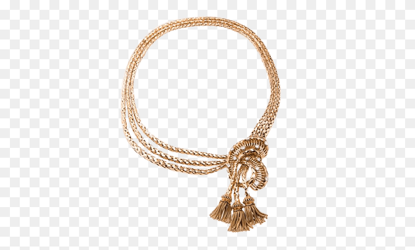 369x447 Gold Rope Necklace, Accessories, Accessory, Knot HD PNG Download